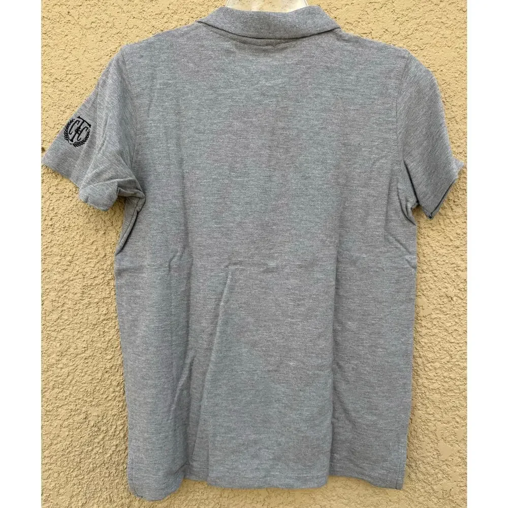 Polo Boys Youth Large Gray Golf Logo NWT